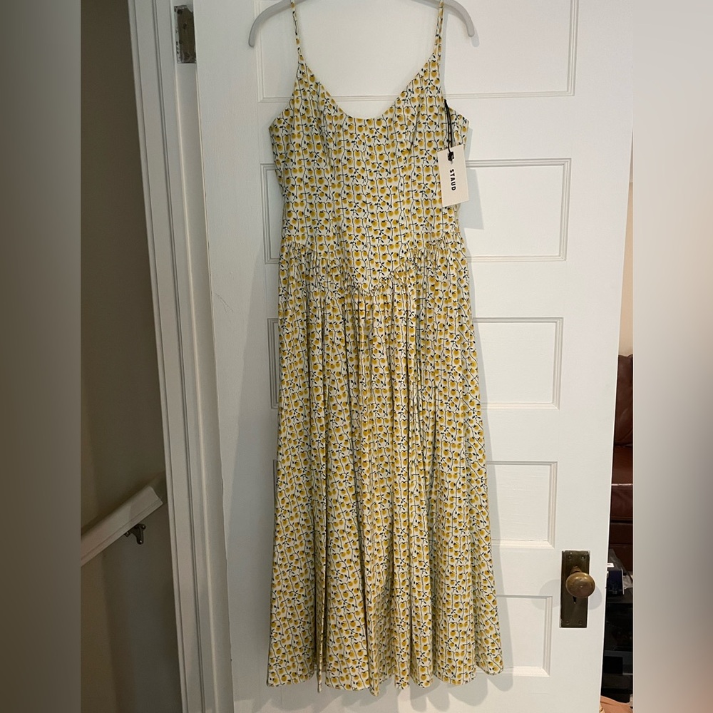 Staud Dena Dress, golden vine - Picture 3 of 11